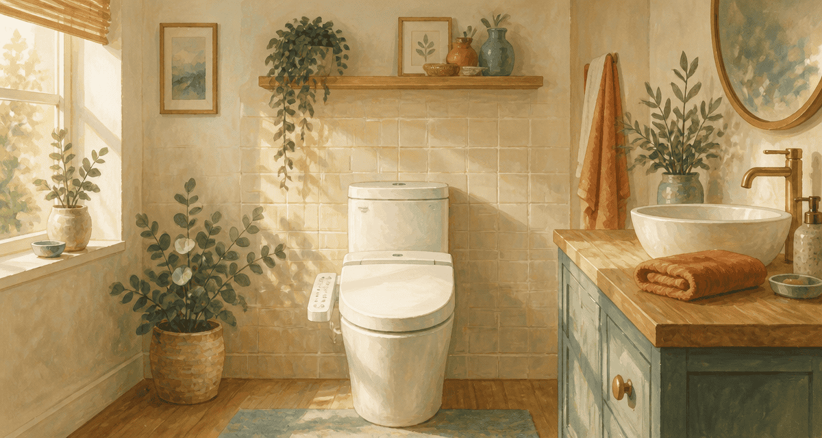 bidet toilet bidet moderne dans salle de bain lumineuse