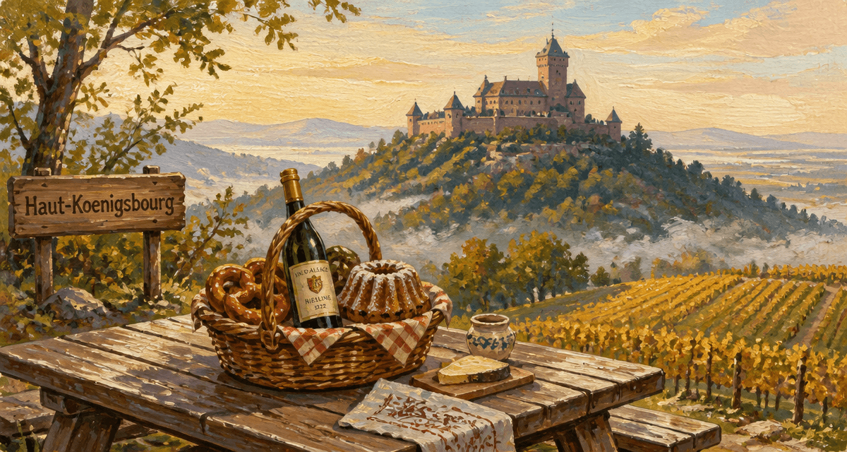 aire haut koenigsbourg table pique-nique château