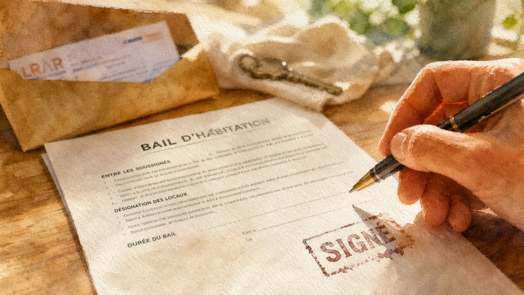 Délai de rétractation bail : signature et LRAR sur bail d’habitation