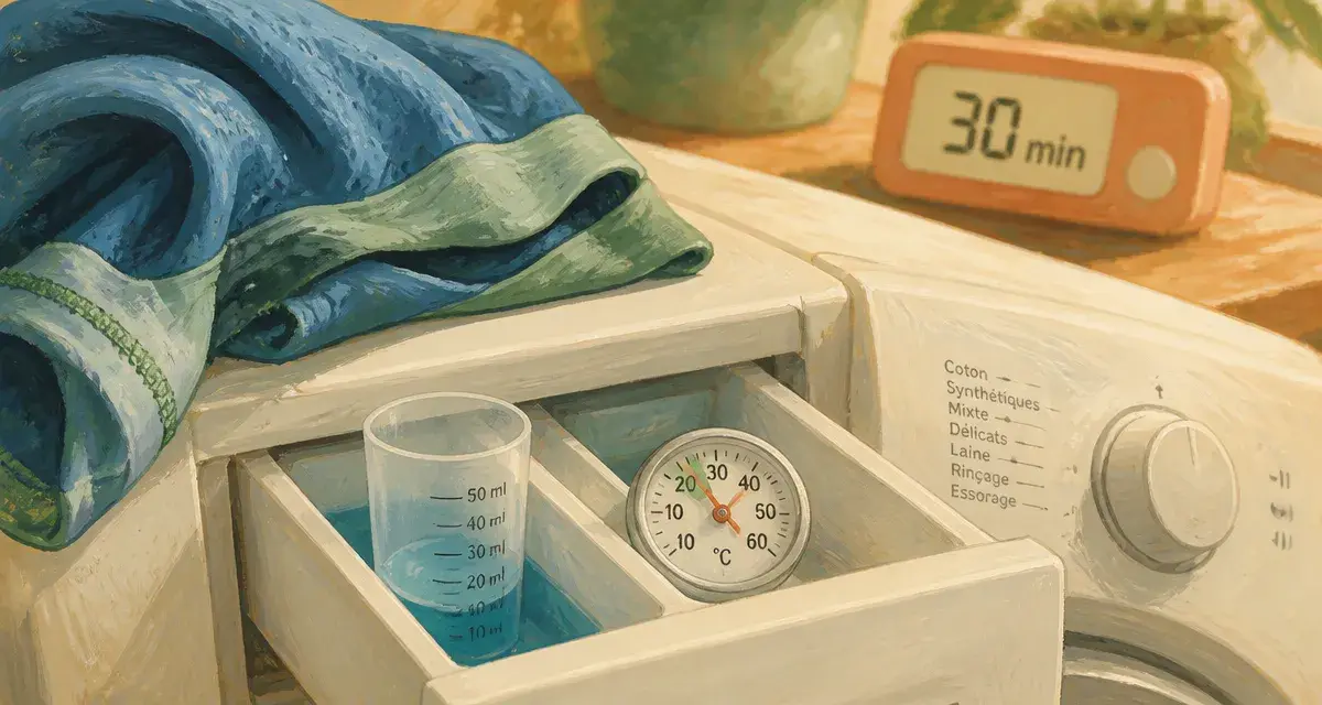 Lavage rapide 30 minutes : quelle température choisir pour protéger les vêtements ?