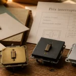 Prix des interrupteurs : mécanismes laiton, ardoise et aluminium satiné