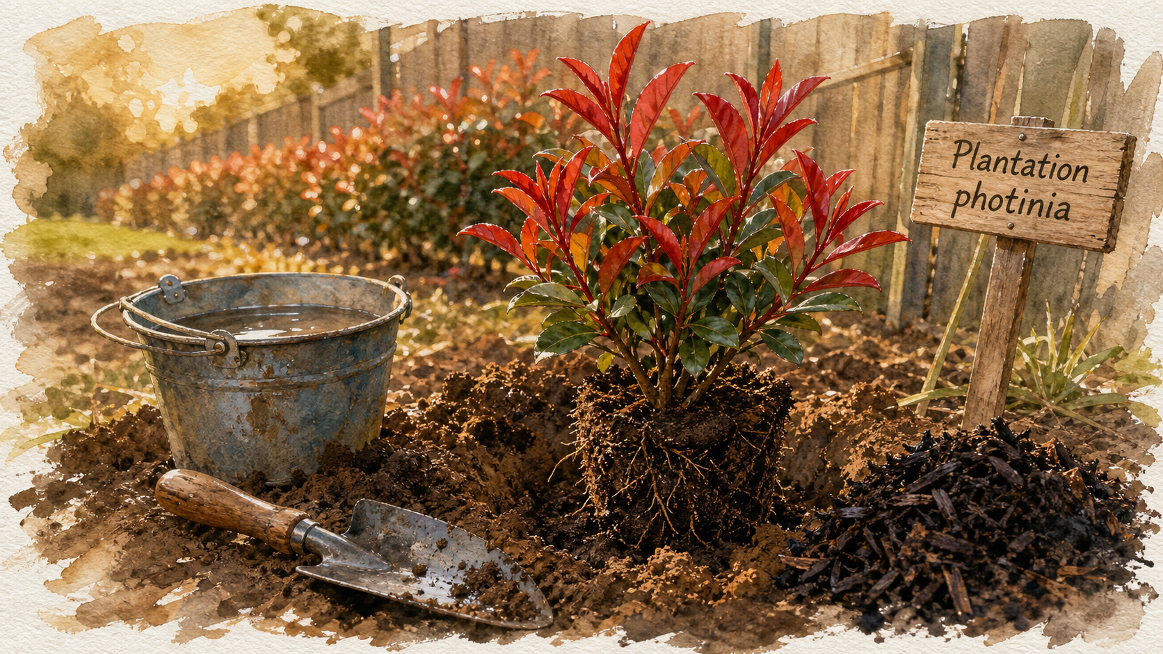Quand planter photinia : motte et plantation en automne
