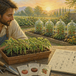 quand semer les tomates avec la lune, calendrier visuel