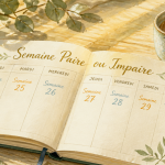 somme nous en semaine paire ou impaire agenda calendrier