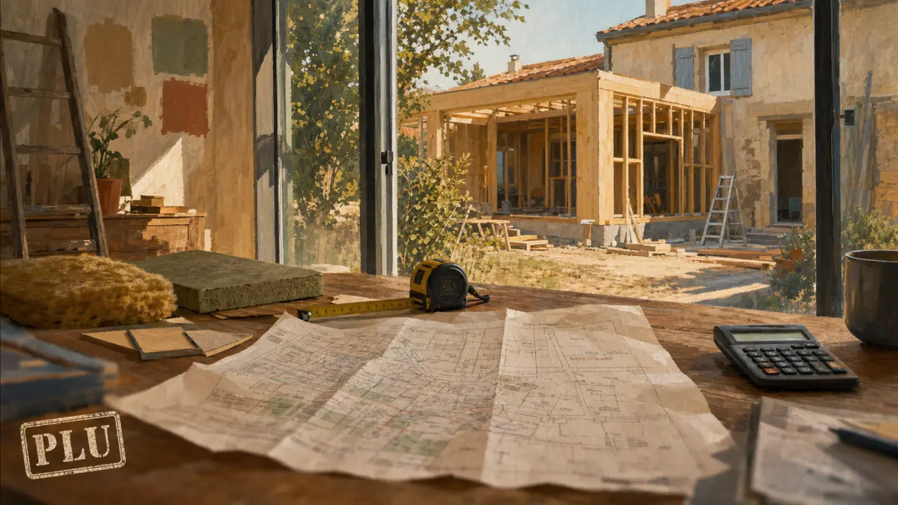 Agrandir la maison : extension bois en chantier, plan et budget à verrouiller