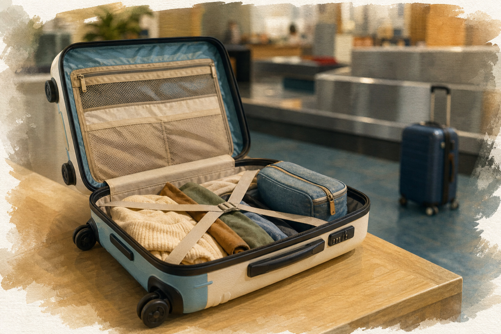Melbourne travel valise cabine 55 cm ABS en aéroport