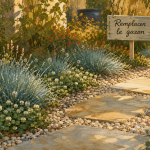Par quoi remplacer le gazon : jardin sans tonte, graviers et trèfle blanc