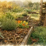 La permaculture au potager : paillage et aromatiques, rosée du matin