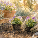 Quand planter des pensées : plantation en automne, godets en terre