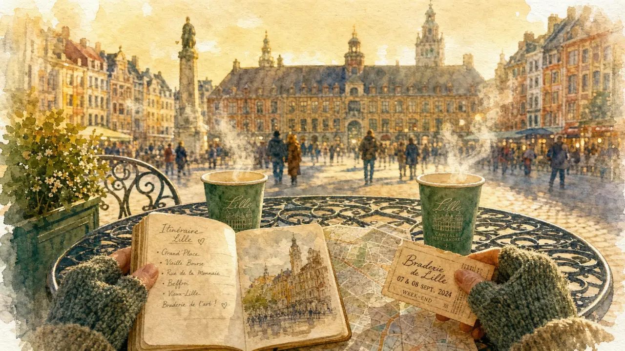 Que faire à Lille le week end : Grand’Place et Vieille Bourse, ambiance week-end