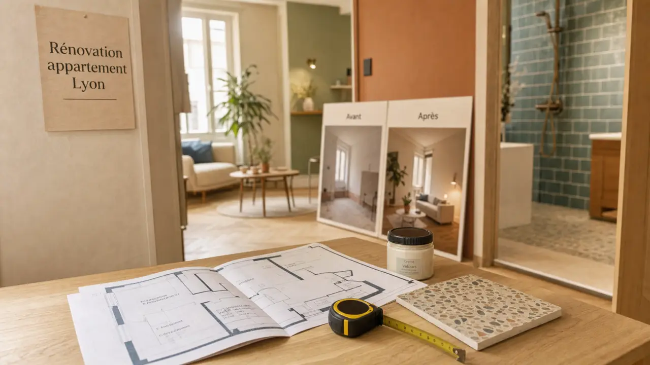 Rénovation d appartement lyon : plan de travaux et avant/après rénové
