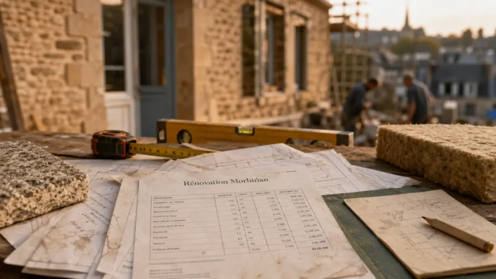 Rénovation maison Morbihan : devis de travaux et plans