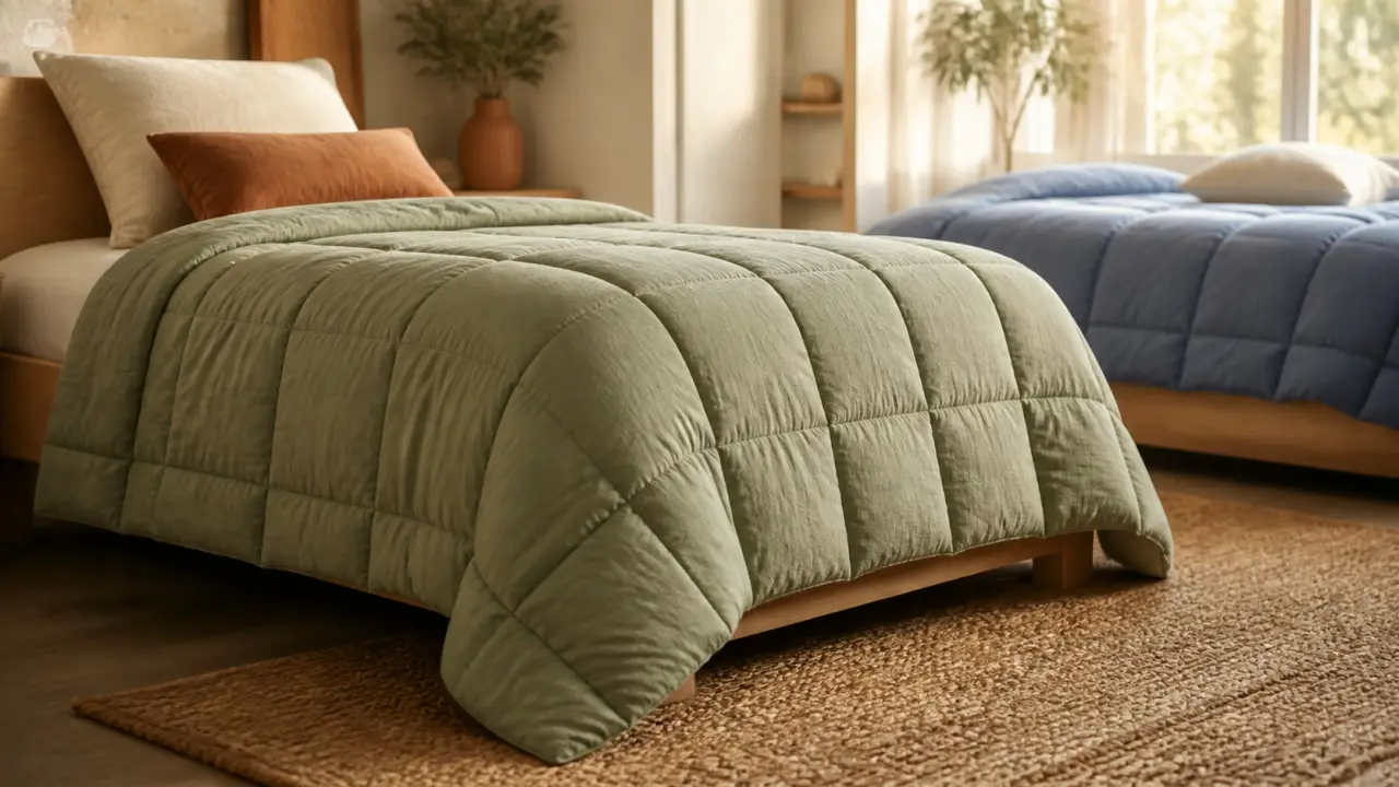 Taille de couette pour lit 90x190 : couette 140x200 sur lit 90x190