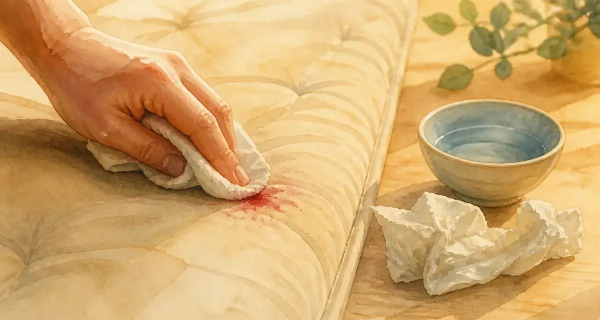 Comment enlever sang sur matelas : eau froide et bicarbonate, sans abîmer
