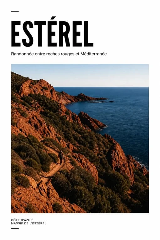 Randonnée insolite côte d azur dans les roches rouges de l’Estérel face à la Méditerranée