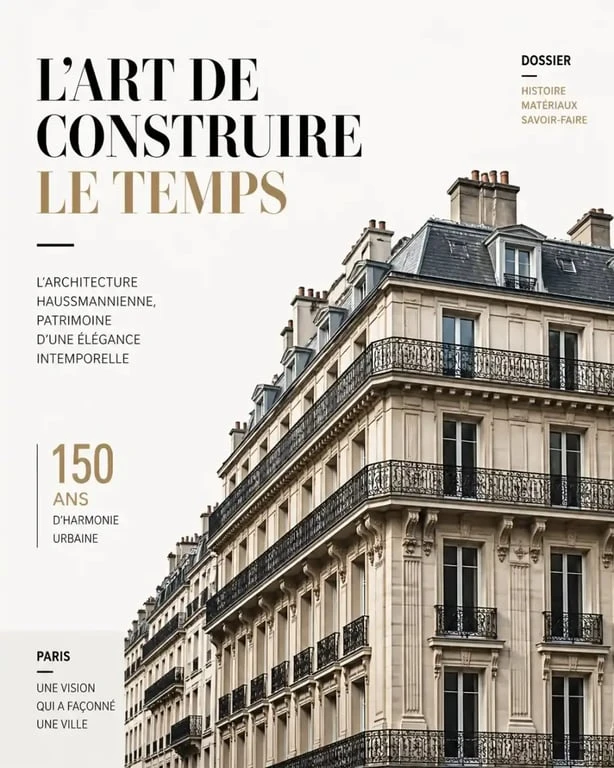 Façade d'immeuble haussmannien à Paris