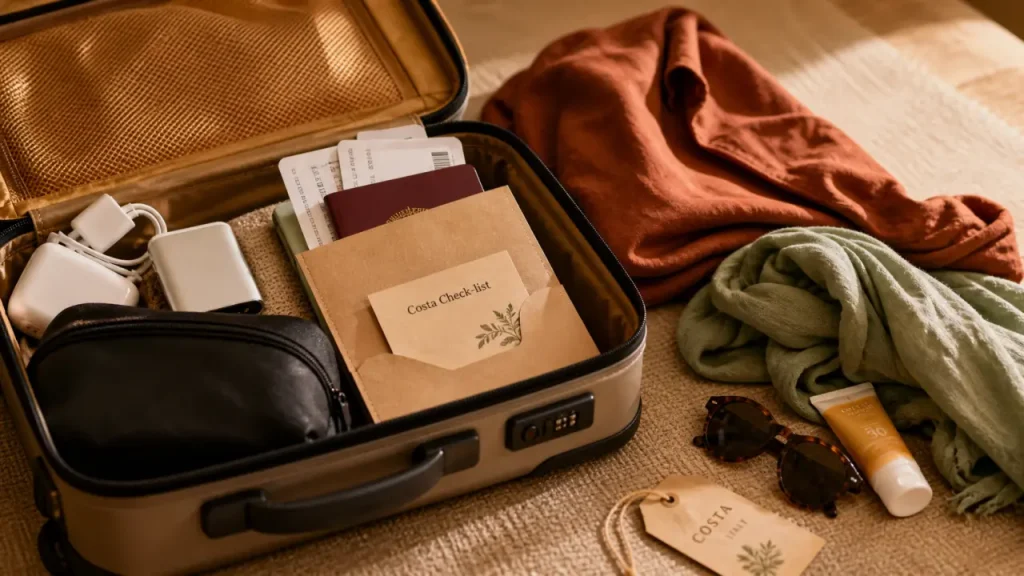 Bagage à main, soirées et excursions : la liste valise Costa qui évite les oublis