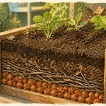 Que mettre au fond d’un carré potager : carton, drainage et compost en couches