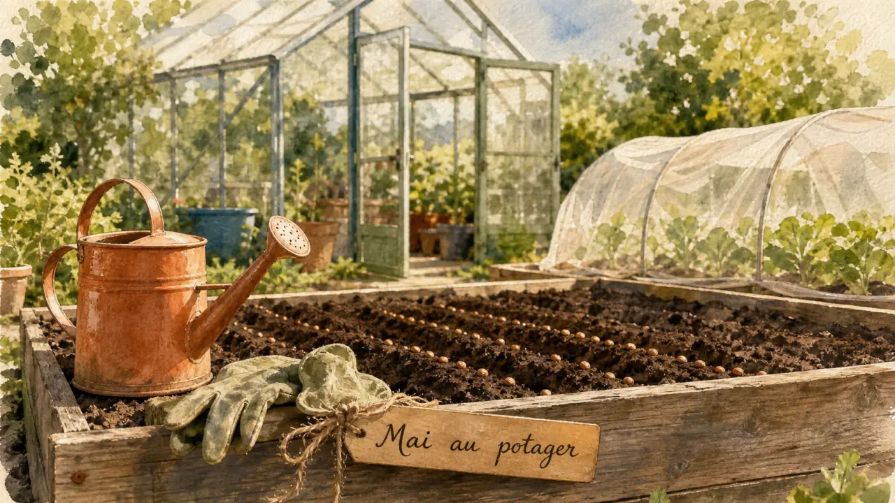 Que planter en mai au potager : semis en terre fraîche et voile de protection
