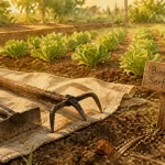 Serfouette ou binette : binette et serfouette pour désherber au potager