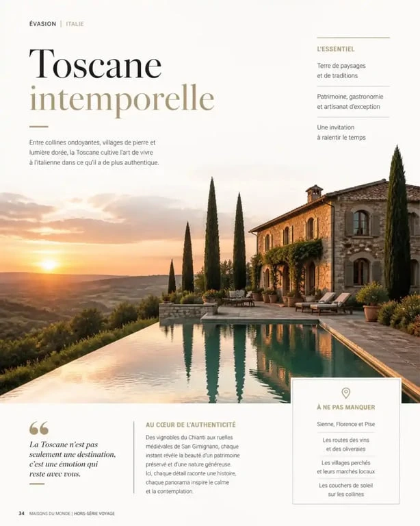 Villa avec piscine en Toscane pour une location maison de vacances