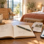 Devenir hote airbnb : planning de réservation sur smartphone et carnet